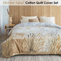 Thumbnail for Bedding House Florine Sand Cotton Quilt Cover Set King