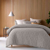Thumbnail for Accessorize Gregory Jacquard Quilt Cover Set King