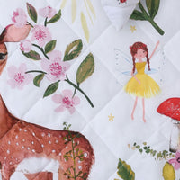 Thumbnail for Happy Kids Habitat Quilted Cotton Quilt Cover Set Single