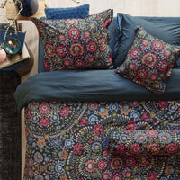 Thumbnail for PIP Studio Il Ricamo Dark Blue Cotton Quilt Cover Set King
