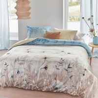 Thumbnail for Bedding House Isabelle Light Blue Cotton Sateen Quilt Cover Set Queen