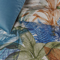 Thumbnail for Bedding House Isla Blue Cotton Sateen Quilt Cover Set Queen