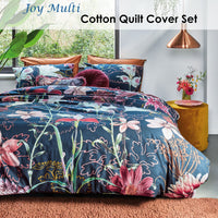 Thumbnail for Bedding House Joy Multi Cotton Quilt Cover Set Queen
