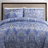 Thumbnail for Big Sleep Kingston Blue Quilt Cover Set Double