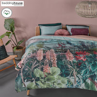 Thumbnail for Bedding House Lupine Cotton Sateen Quilt Cover Set King Green
