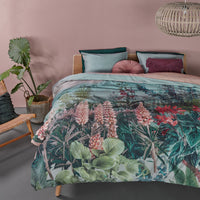 Thumbnail for Bedding House Lupine Green Cotton Sateen Quilt Cover Set Queen