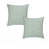 Thumbnail for Vintage Design Homewares Pair of Malvern Sage Cotton European Pillowcases 65 x 65cm