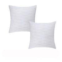 Thumbnail for Vintage Design Homewares Pair of Malvern White Cotton European Pillowcases 65 x 65cm