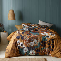 Thumbnail for Accessorize Markle Washed Cotton Printed Quilt Cover Set Queen