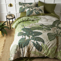 Thumbnail for Accessorize Monkey Palm Cotton Quilt Cover Set King
