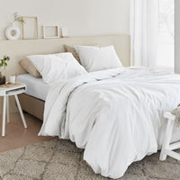 Thumbnail for Bedding House Organic Cotton Basic White Quilt Cover Set King