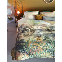 Thumbnail for Bedding House Panoramic Green Cotton Sateen Quilt Cover Set Super King