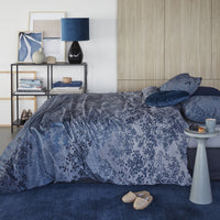 Thumbnail for Bedding House Pantalla Blue Bamboo Cotton Quilt Cover Set King