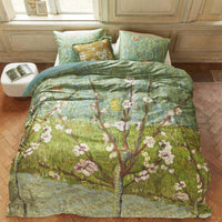 Thumbnail for Bedding House Van Gogh Peach Trees Green Cotton Sateen Quilt Cover Set Queen