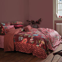 Thumbnail for PIP Studio Poppy Stitch Red Cotton Quilt Cover Set King