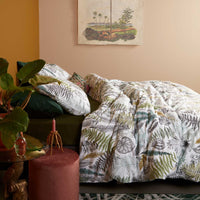 Thumbnail for At Home Primeval Green Quilt Cover Set Queen