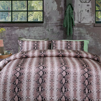 Thumbnail for Big Sleep Snake Skin Pink Quilt Cover Set Double