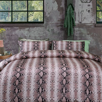 Thumbnail for Big Sleep Snake Skin Pink Quilt Cover Set QUEEN