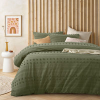 Thumbnail for Vintage Design Homewares Sanc Sovci Botanic Cotton Quilt Cover Set Single