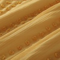 Thumbnail for Vintage Design Homewares Sans Sovci Ochre Cotton Quilt Cover Set Double