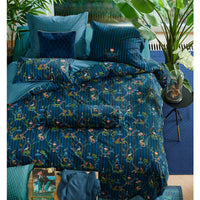 Thumbnail for PIP Studio Singerie Dark Blue Cotton Quilt Cover Set King