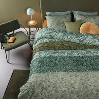 Thumbnail for Bedding House Skin Green Cotton Quilt Cover Set King