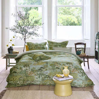 Thumbnail for PIP Studio Toscana Green Cotton Quilt Cover Set King
