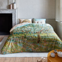 Thumbnail for Bedding House Van Gogh Orchard Natural Cotton Sateen Quilt Cover Set Queen
