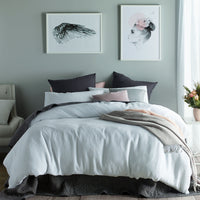 Thumbnail for Accessorize Waffle White Cotton Quilt Cover Set Queen