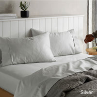 Thumbnail for Accessorize 1500TC Cotton Rich Sheet Set Silver King