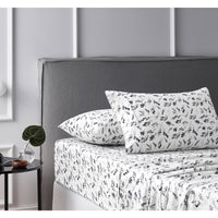 Thumbnail for Accessorize Cotton Flannelette Sheet Set Botanical Single
