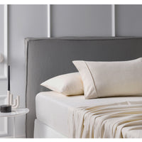 Thumbnail for Accessorize Cotton Flannelette Sheet Set Ivory Queen