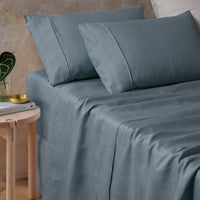 Thumbnail for Vintage Design Homewares Eucalyptus Hemp Sheet Set Super King
