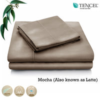 Thumbnail for Accessorize Tencel Cotton Blend Sheet Set Mocha (Also Known as Latte) Single