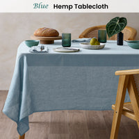 Thumbnail for Vintage Design Homewares Marine French Linen Tablecloth 130cm x 180cm