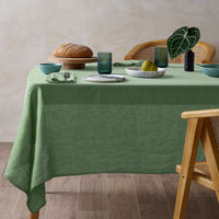 Thumbnail for Vintage Design Homewares Mist French Linen Tablecloth 130cm x 180cm