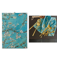 Thumbnail for Bedding House Van Gogh Blossom Blue Tea Towel