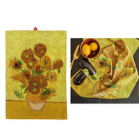 Thumbnail for Bedding House Van Gogh Sunflower Yellow Tea Towel
