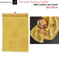 Thumbnail for Bedding House Van Gogh Tournesol Yellow Tea Towel