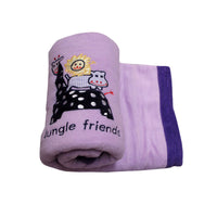 Thumbnail for Giraffe Jungle Friend Polar Fleece Baby Blanket 80 x 110 cm