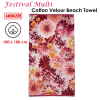 Thumbnail for Bedding House Festival Multi Cotton Velour Beach Towel