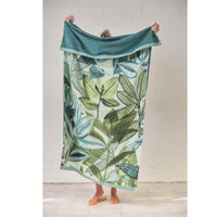 Thumbnail for Bedding House Jungle Vibe Green Cotton Velour Beach Towel