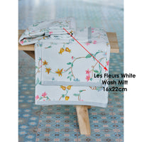 Thumbnail for PIP Studio Les Fleurs Cotton Wash Mitt White