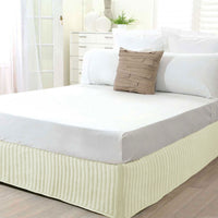 Thumbnail for Big Sleep Cream Polyester Quilted Valance Double