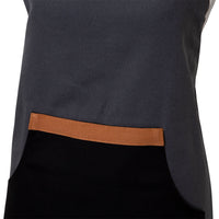 Thumbnail for J Elliot Home Selby Cotton Apron 83 x 68 cm Charcoal & Black