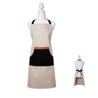 Thumbnail for J Elliot Home Selby Cotton Apron 83 x 68 cm Sandstone & Black