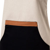 Thumbnail for J Elliot Home Selby Cotton Apron 83 x 68 cm Sandstone & Black
