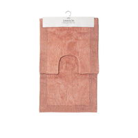 Thumbnail for J.Elliot Home Home 2000GSM 2 Pce Dawson 100% Cotton Bath Mat Set Clay Pink