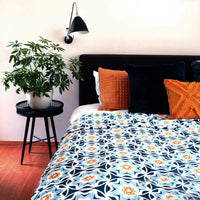 Thumbnail for J.Elliot Home Oriana Blanket 240x260cm Blue Multi