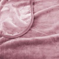Thumbnail for J.Elliot Home 450gsm Solid Faux Mink Blanket Dusty Pink